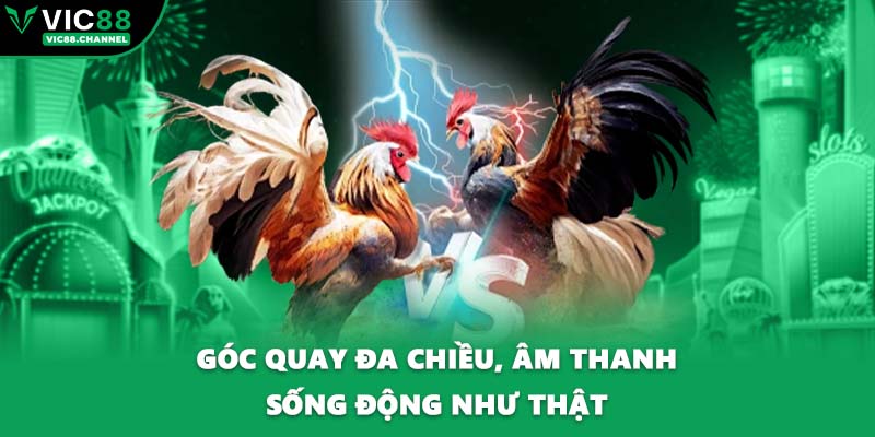 Góc quay đa chiều, âm thanh sống động như thật